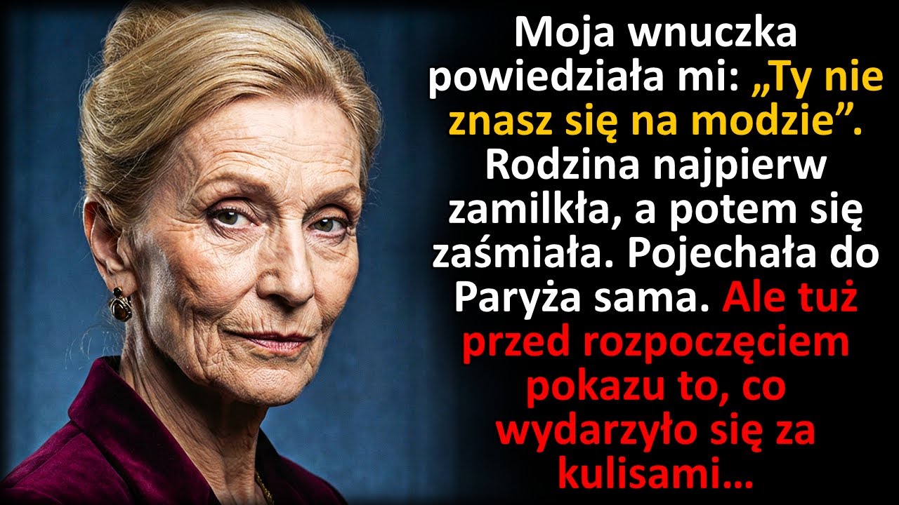 Moja wnuczka powiedziała, że nie znam się na modzie — w Paryżu poznała prawdę…