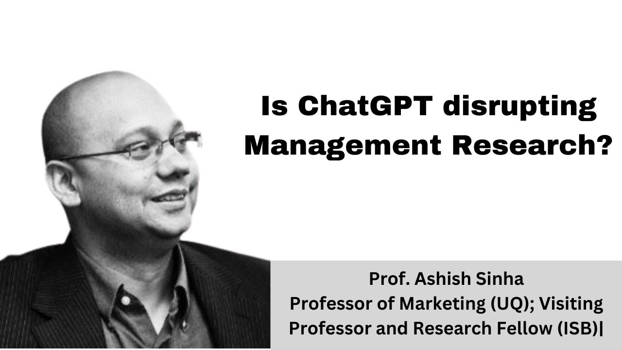 Research Story | Prof.Ashish Sinha | @universityqueensland| @isbindia​