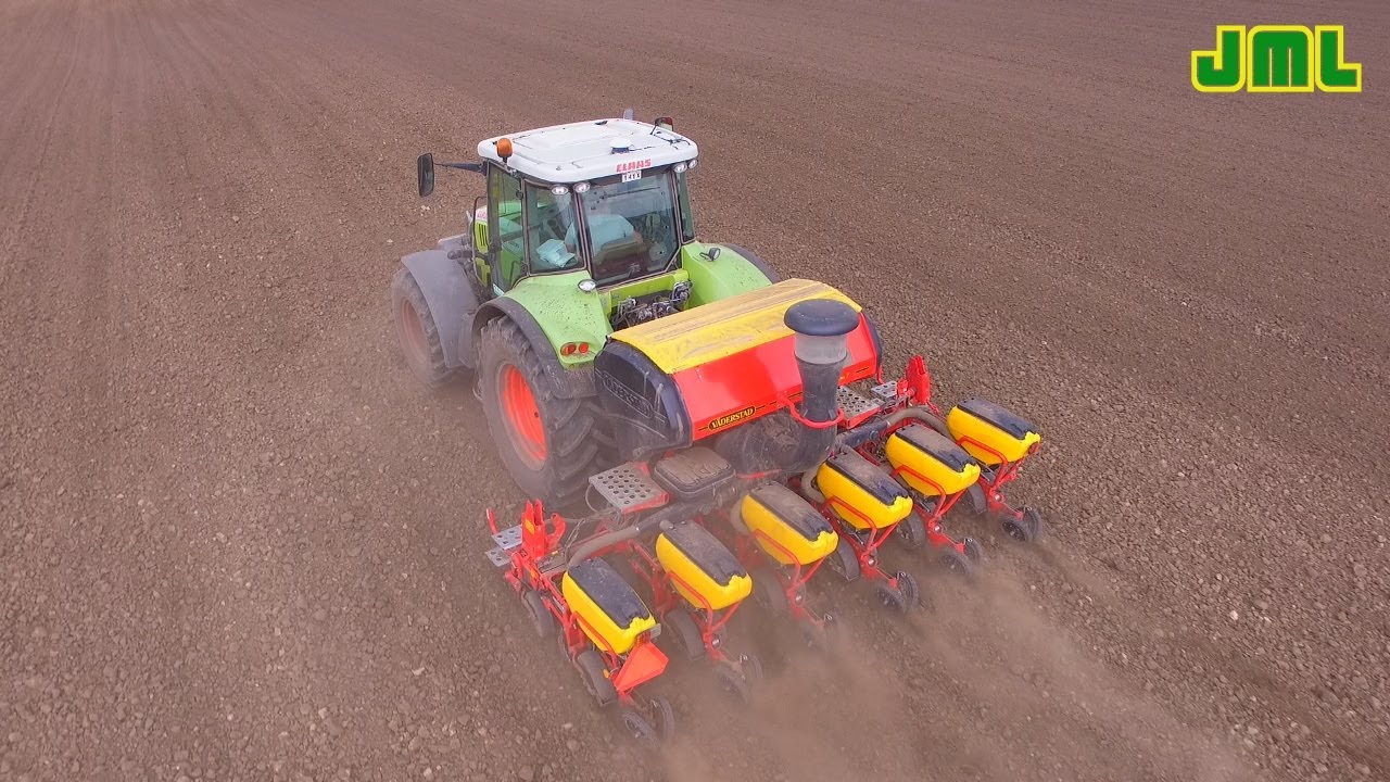 Siew kukurydzy - Claas Arion 640 + Väderstad Tempo T