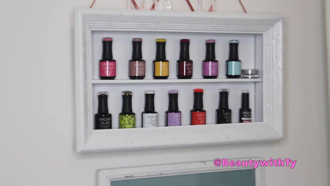 DIY NAIL POLISH RACK FROM PICTURE FRAME| MADAM GLAM| HUMAN FRIENDLY