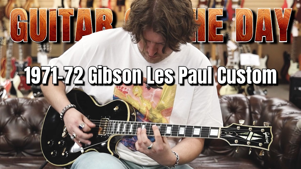 Gibson Les Paul Custom Black Beauty 1971-72 годов выпуска | Гитара дня