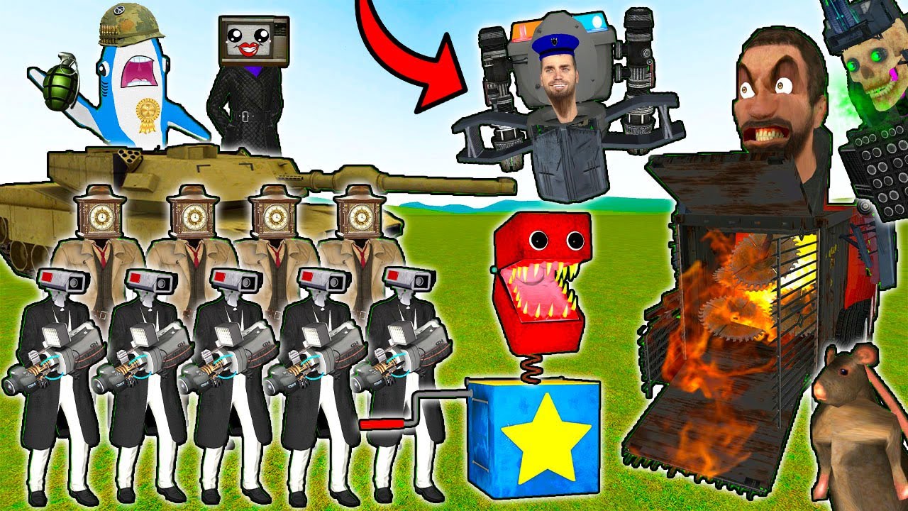 SKIBIDI TOALETA BULDOZER UPGRADAT VS BOXY BOO VS POLITIA SKIBIDI! DRACULASS SI DOAMNA TV CASTIGA!