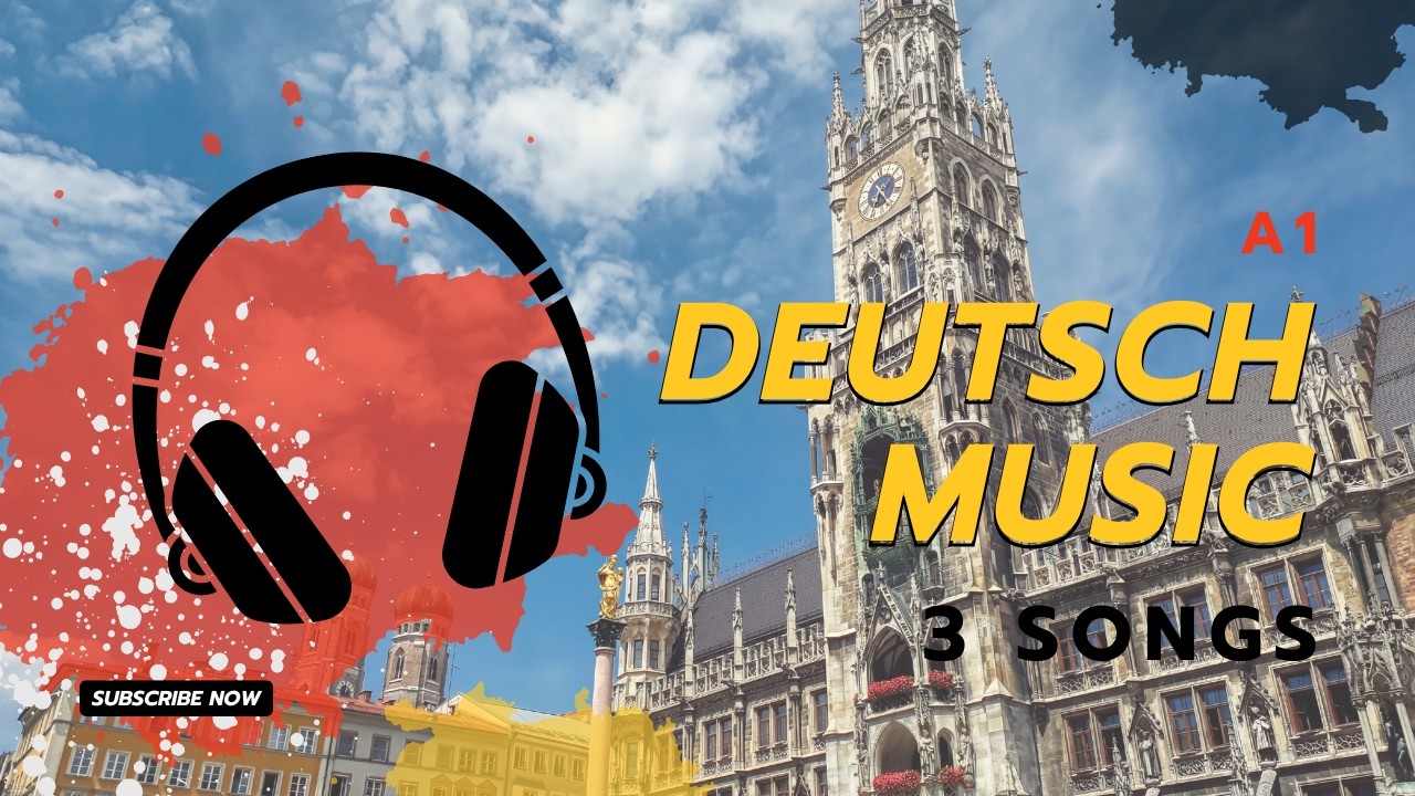 Learn German with Music: 3 Easy A1 Songs worth your time 🎵 TREAM Style