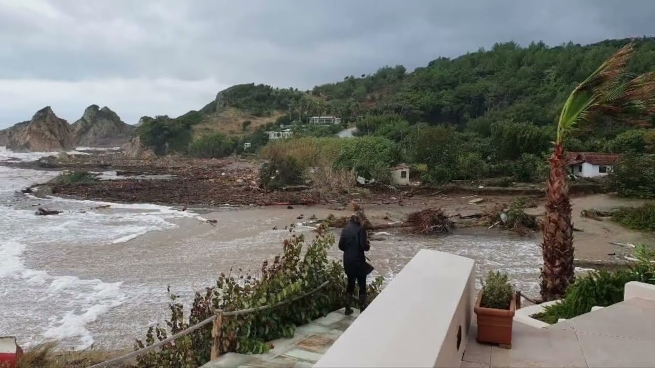 Ξυνόβρυση -Ποτιστικά Ν.Πηλίου:Εικόνες Αποκάλυψης δέχτηκε τεράστιεςποσότητες αποτην νεροποντή Daniel