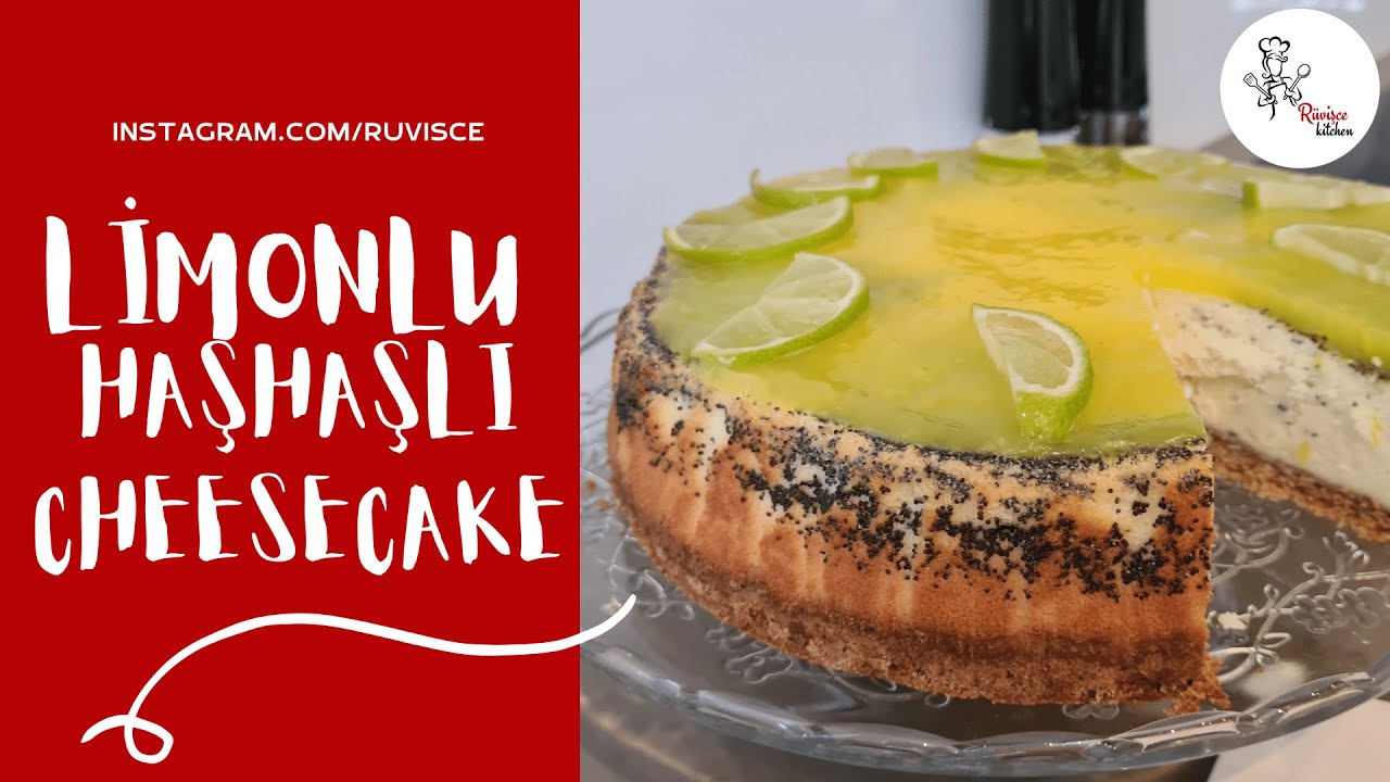 Limonlu Haşhaşlı Cheesecake | Harika Ve Cok Hafif Çizkek