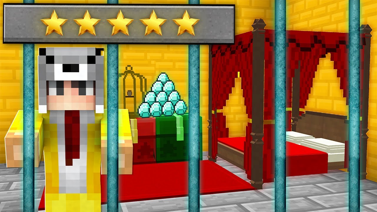 5 YILDIZLI MİLYONER HAPİSHANESİNDE KALDIM 😱 - Minecraft