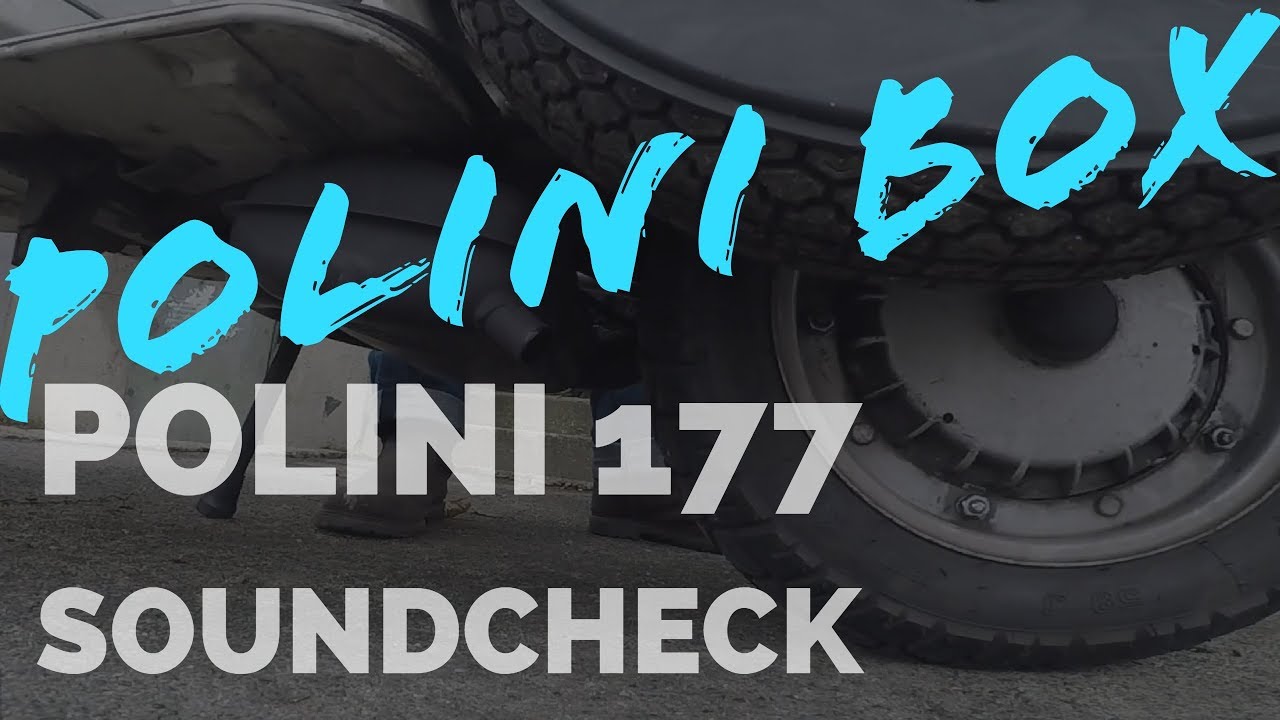 vespa POLINI original BOX & polini 177 SOUNDcheck #28 / FMPguides