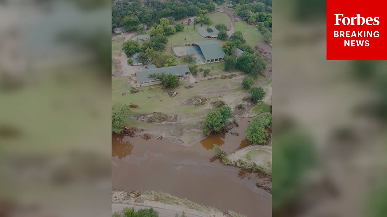 Aerial Footage Shows Texas’s Camp Mystic And Heart O’ The Hills Camp After The Deadly Flood
