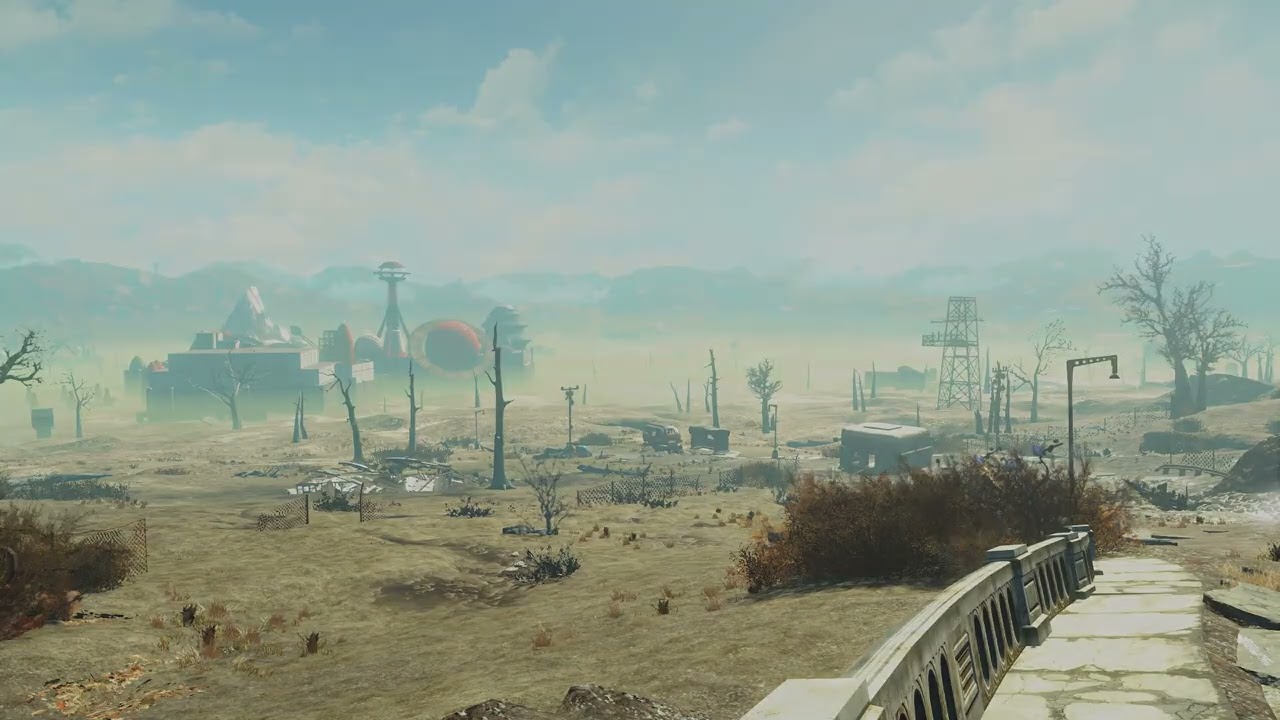 Fallout 4 — Nuka World Ambience | Quiet Day View | For Sleep (1 Hour)