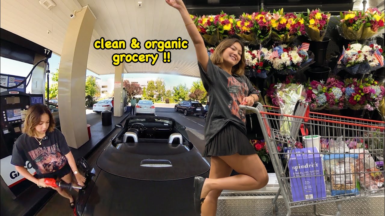 living alone in USA🇺🇸 lots of errands & grocery shopping + haul! (all clean & organic)