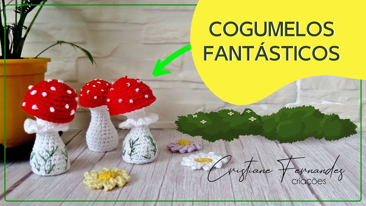 AMIGURUIMI - COGUMELOS FANTÁSTICOS