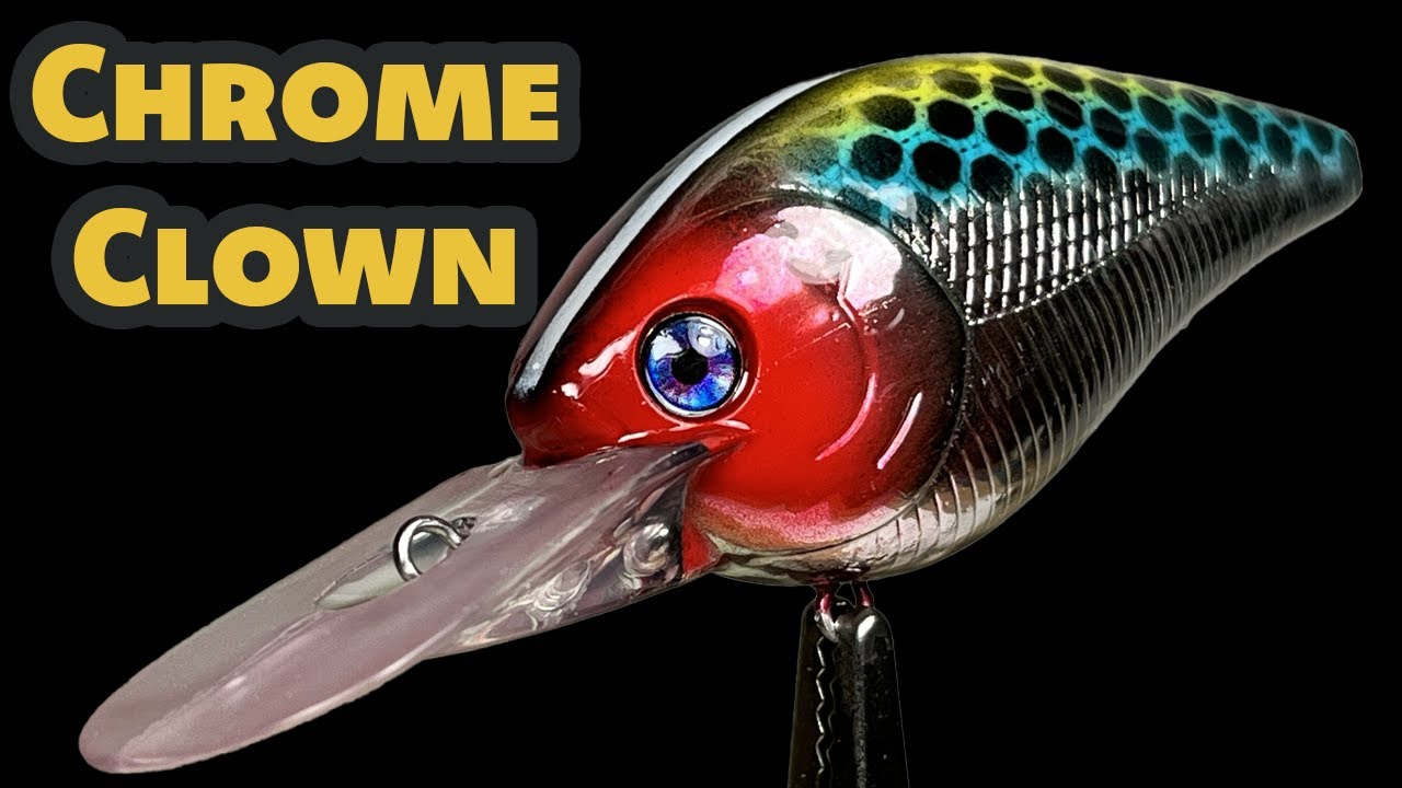 Lure Painting | 5 color clown pattern crankbait