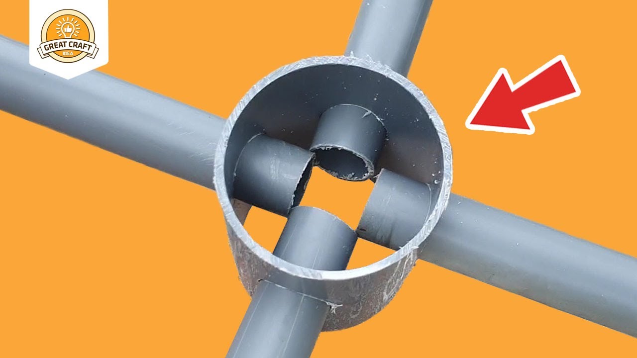 Few people know about this brilliant idea! Connect 4 pvc pipes in this way magic happens