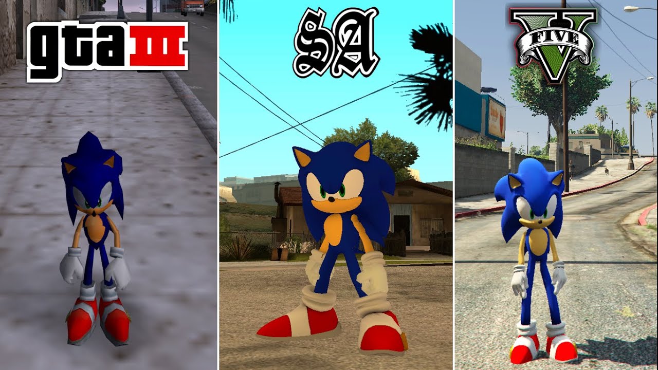 Sonic in GTA Games (Evolution)