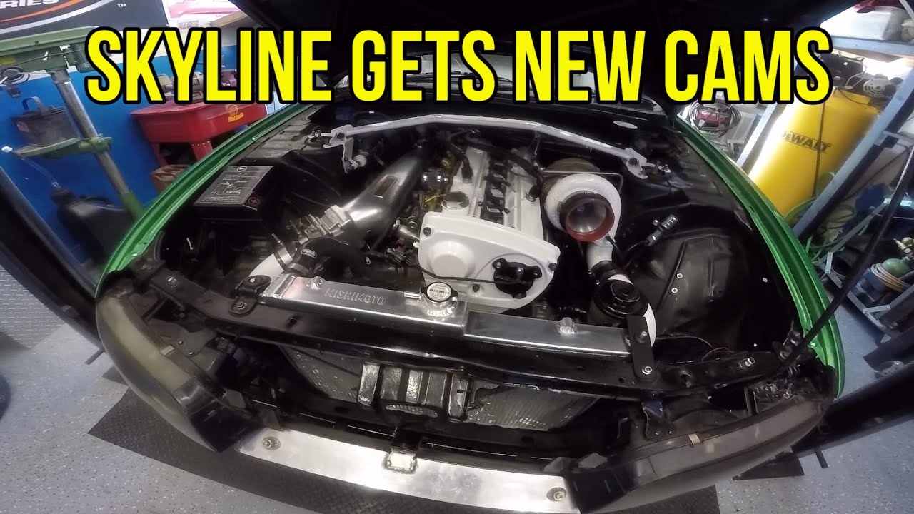 Установка кулачков NISSAN SKYLINE... ПЕРВЫЙ ЗАПУСК! RB25det (кулачки Kelford .272)