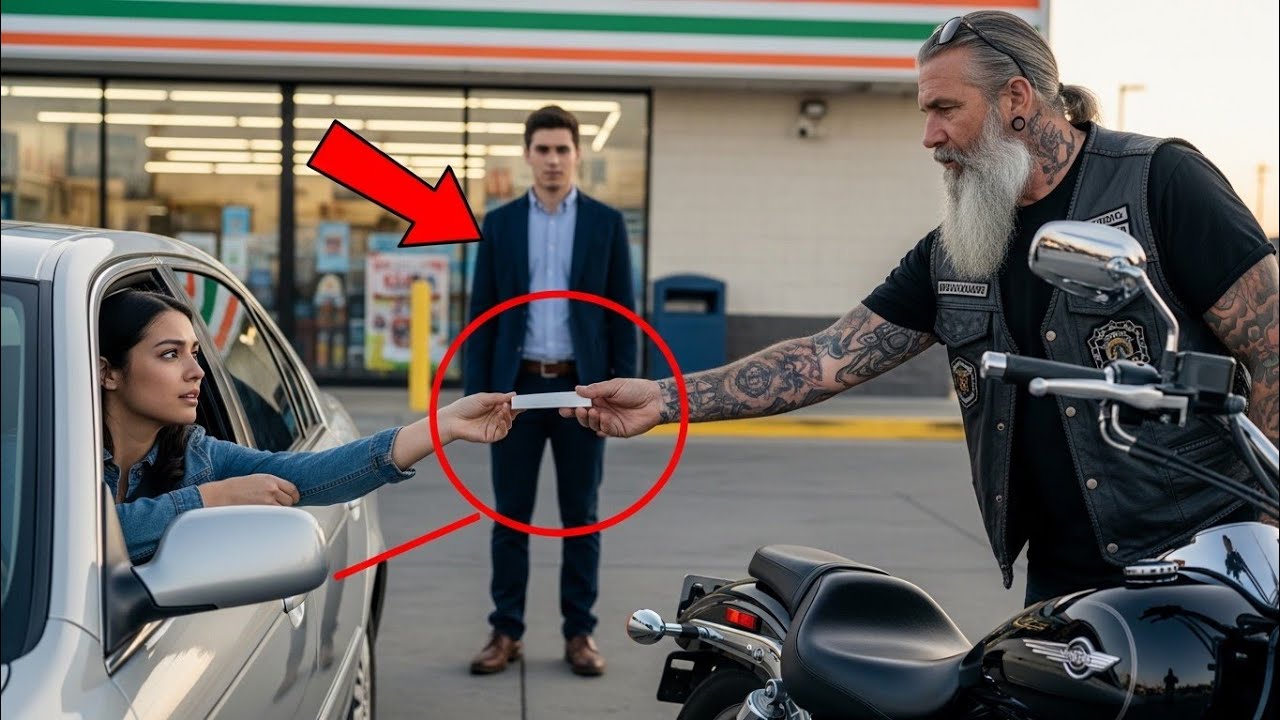 Single Mom Slipped Biker a Note at Gas Station — What He Read Made Him Call The Entire Club
