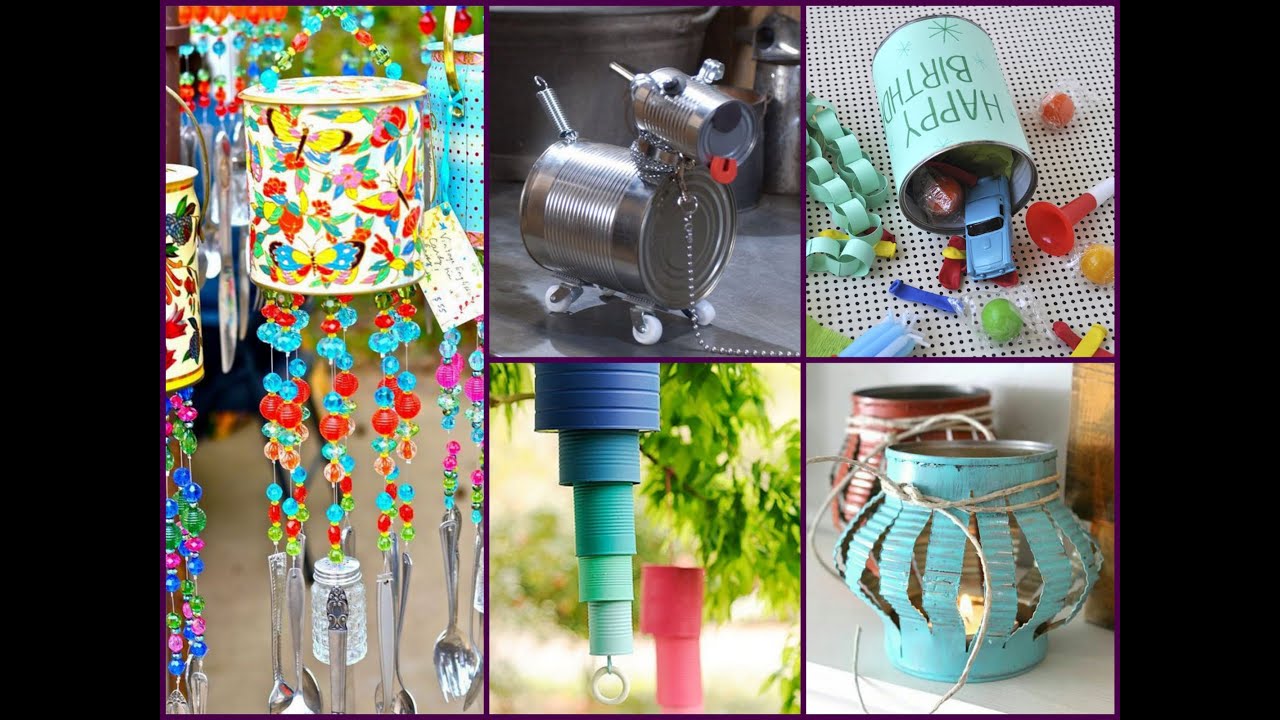 DIY Tin Can Crafts Ideas - Recycled Home Decor