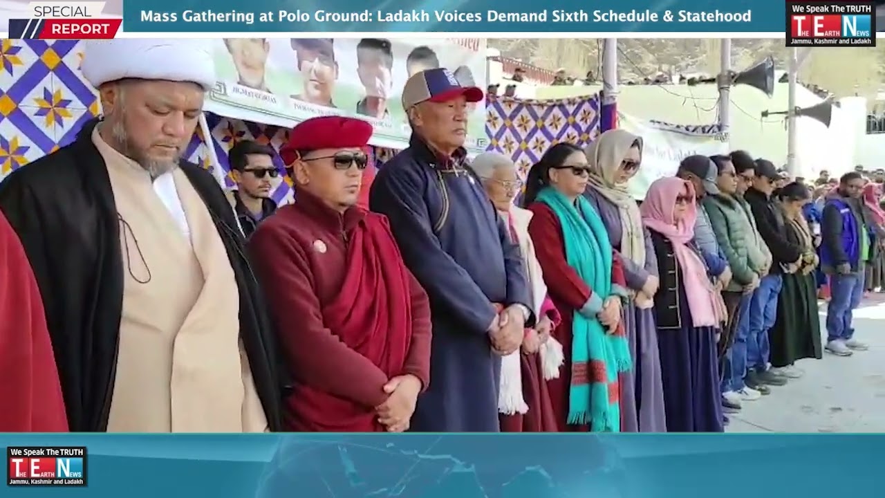 Mass Gathering at Polo Ground Ladakh Voices Demand Sixth Schedule & Statehood