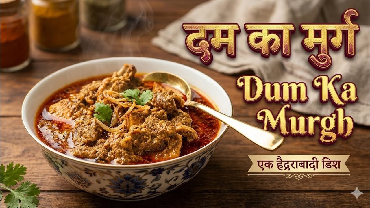 दम का मुर्ग (Dum Ka Murgh) एक हैदराबादी डिश