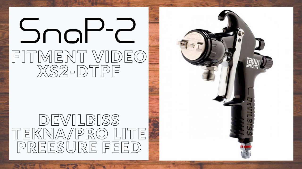 Lumaiii SNAP2 fitment (XS2-DTPF) for DEVILBISS TEKNA PRO LITE PRESSURE FEED SPRAYER