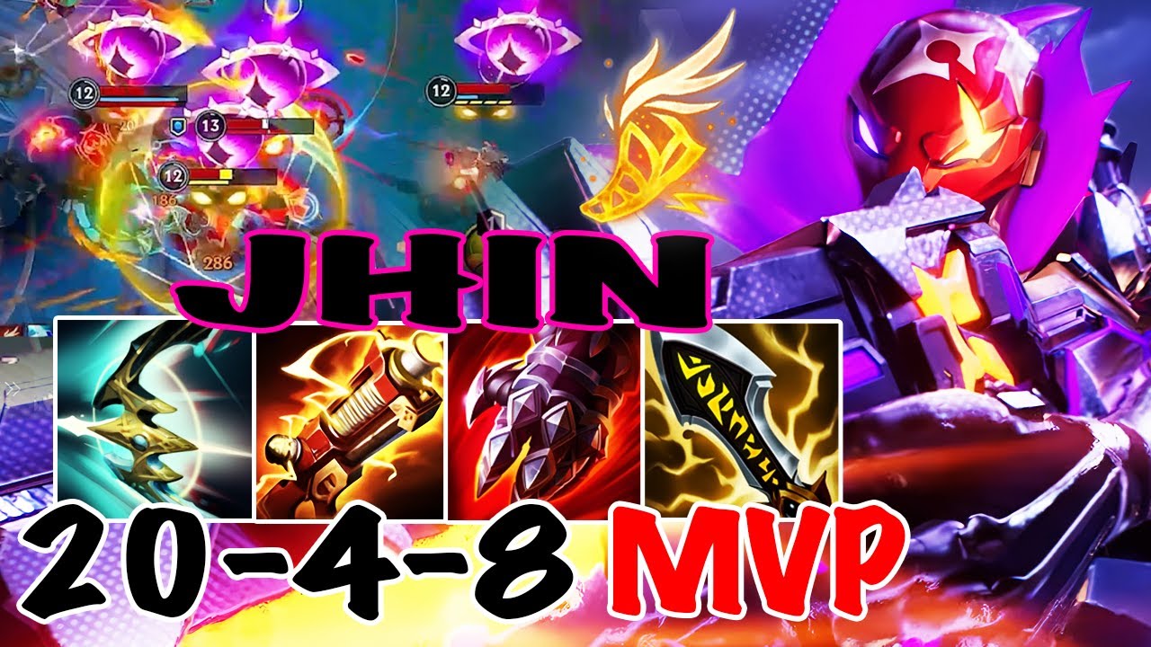 WILD RIFT JHIN ADC GAMEPLAY | 20 -4 -8 MVP | JHIN BUILD RUNES