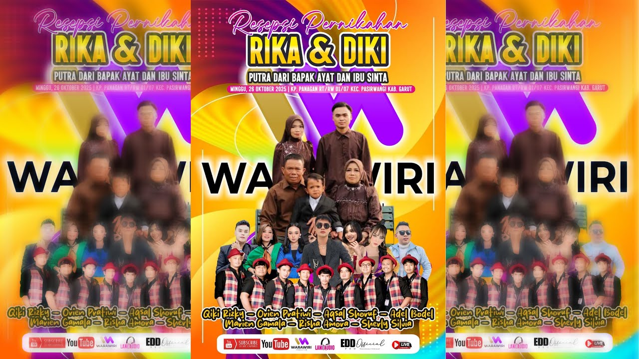 live...Warawiri ENT..// Resepsi Pernikahan Rika & Diki // Minggu, 26 Oktober 2025