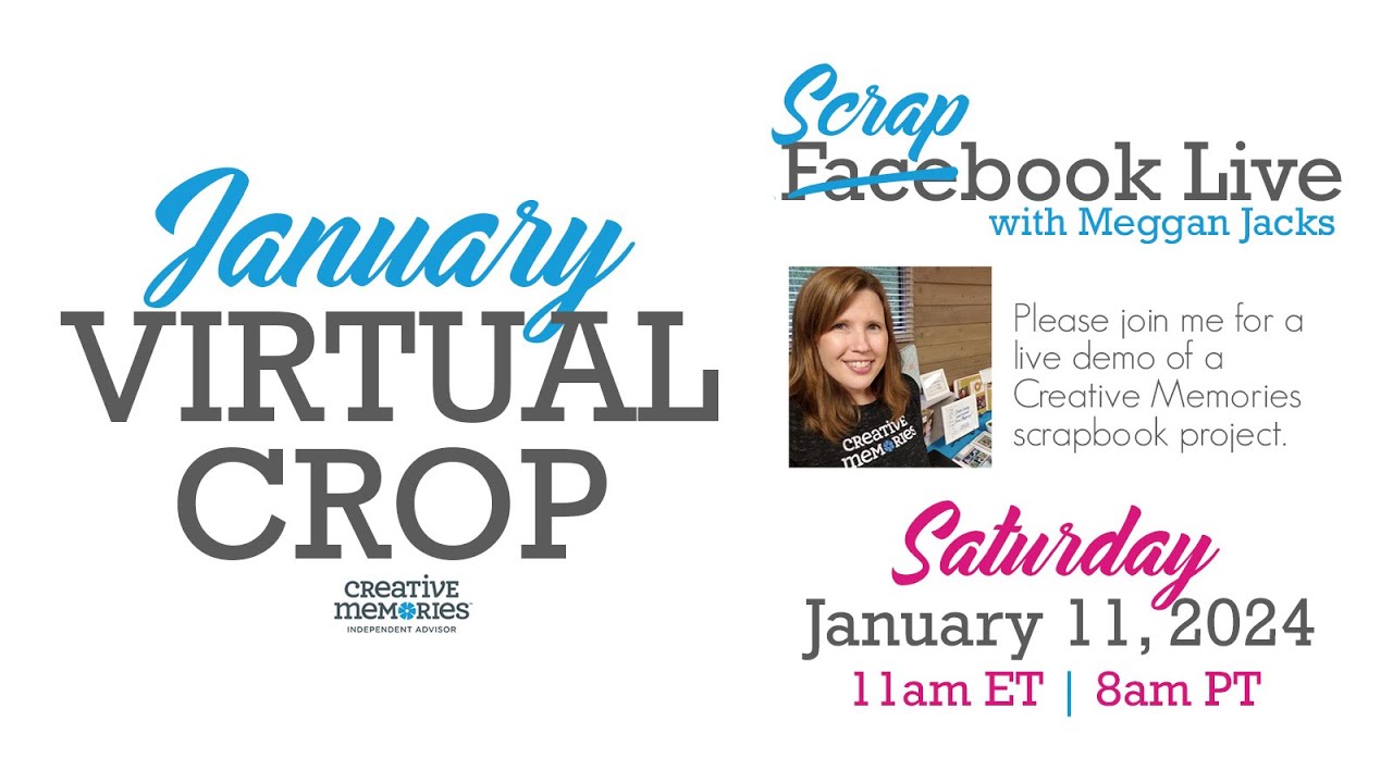 Scrapbook Live with Meggan - January 2025 Virtual Crop - Sketches 3 & 4