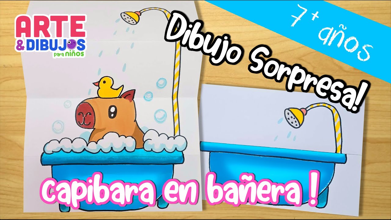 Como dibujar UN CAPIBARA  | Arte y dibujos para Niños