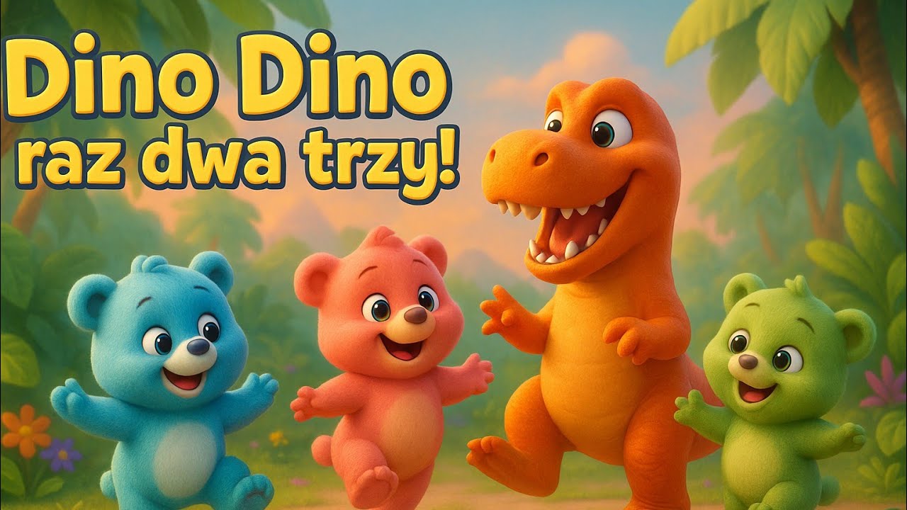 Dinozaury Tańczą &ndash; Dino Dino Raz Dwa Trzy | Piosenka dla Dzieci | DoReMisie