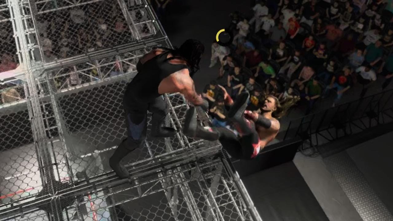 WWE 2K26 Андертейкер против Эджа в клетке «Ад в клетке»
