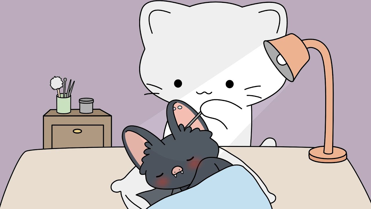bat's ear cleaning | ASMR animation