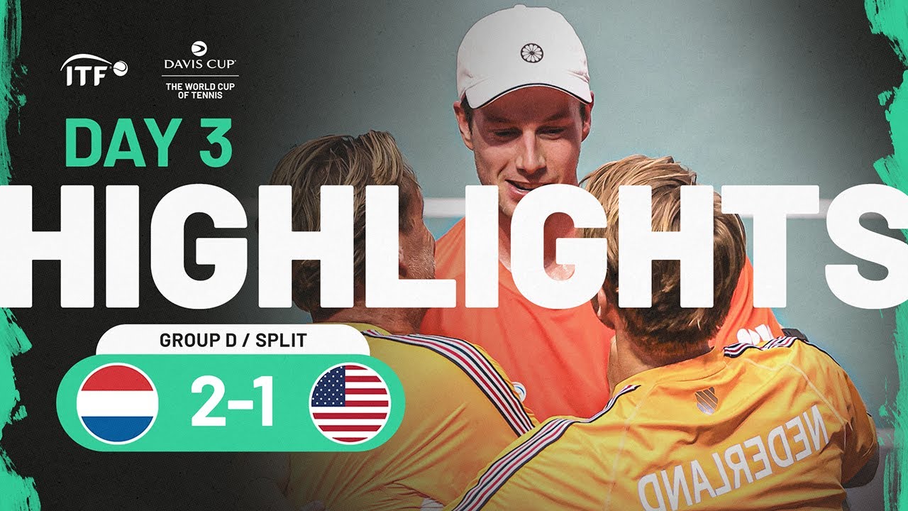 Highlights: Netherlands v USA | Davis Cup 2023