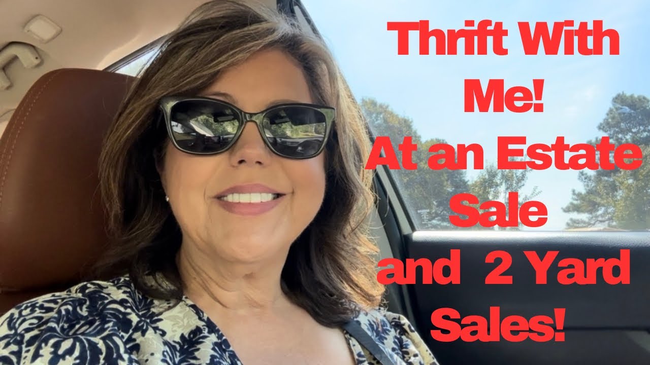 3 Sales, 1 Day! Thrifting at an Estate Sale + 2 Yard Sales | With Haul!