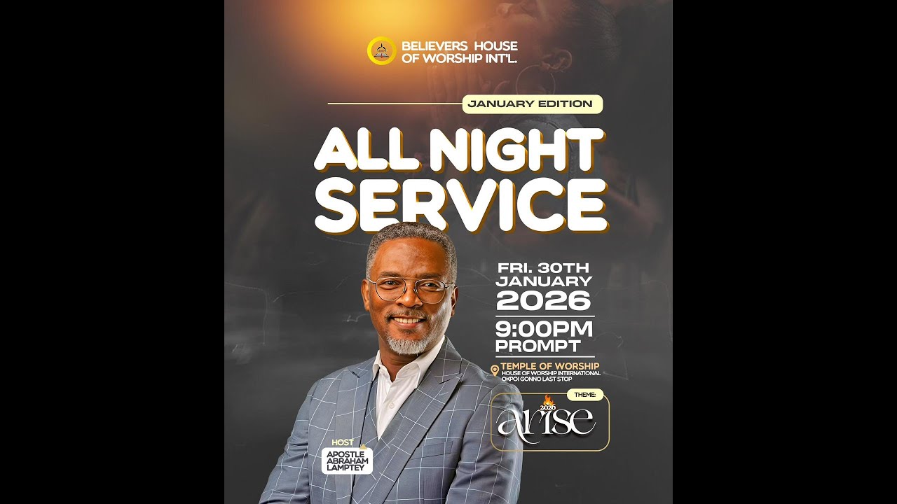 JOIN US : ALL NIGHT SERVICE || 30-01-26 ||