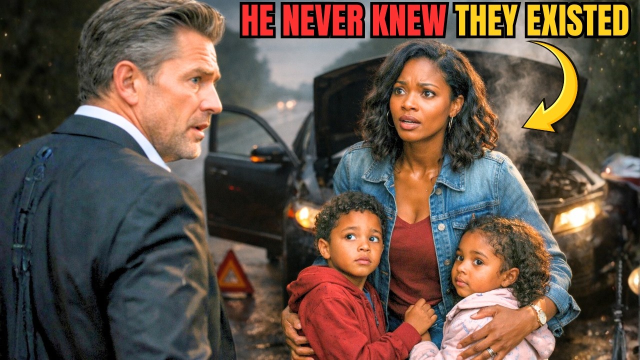 Billionaire CEO Stops For A Stranded Homeless Lady Then Recognizes His Ex And Secret Twins