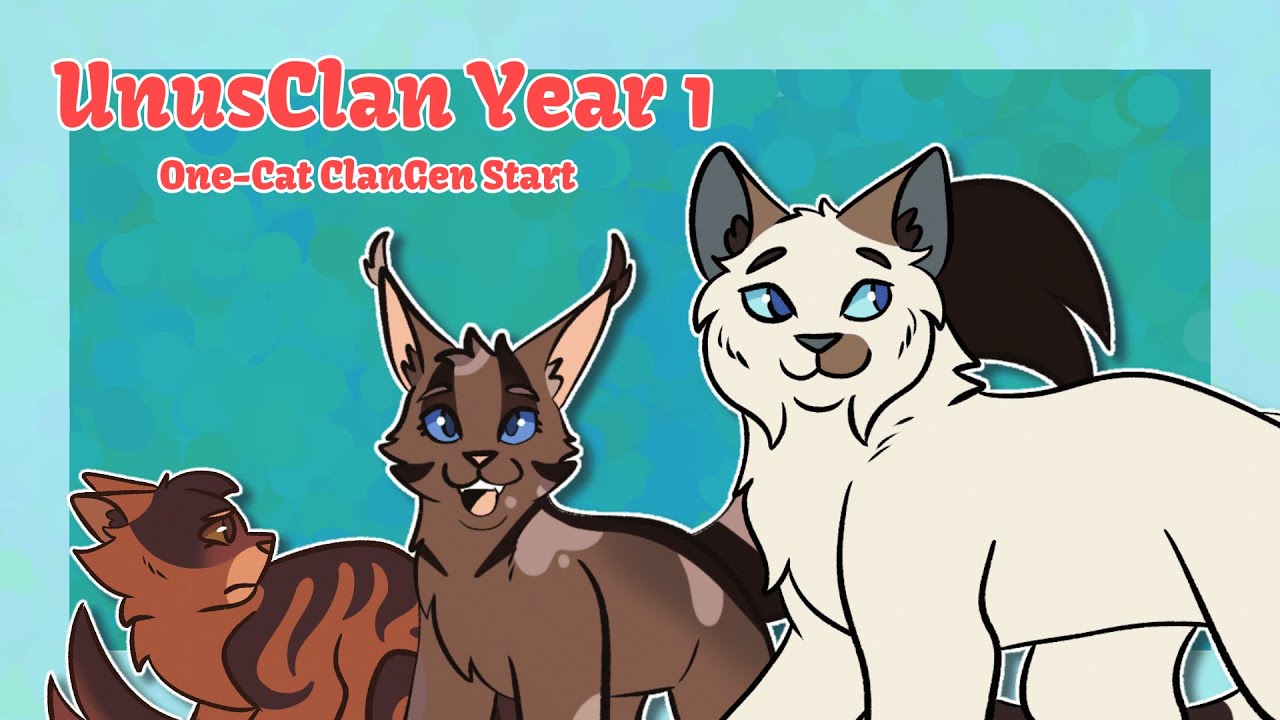 One Cat Start ClanGen Challenge - Year 1