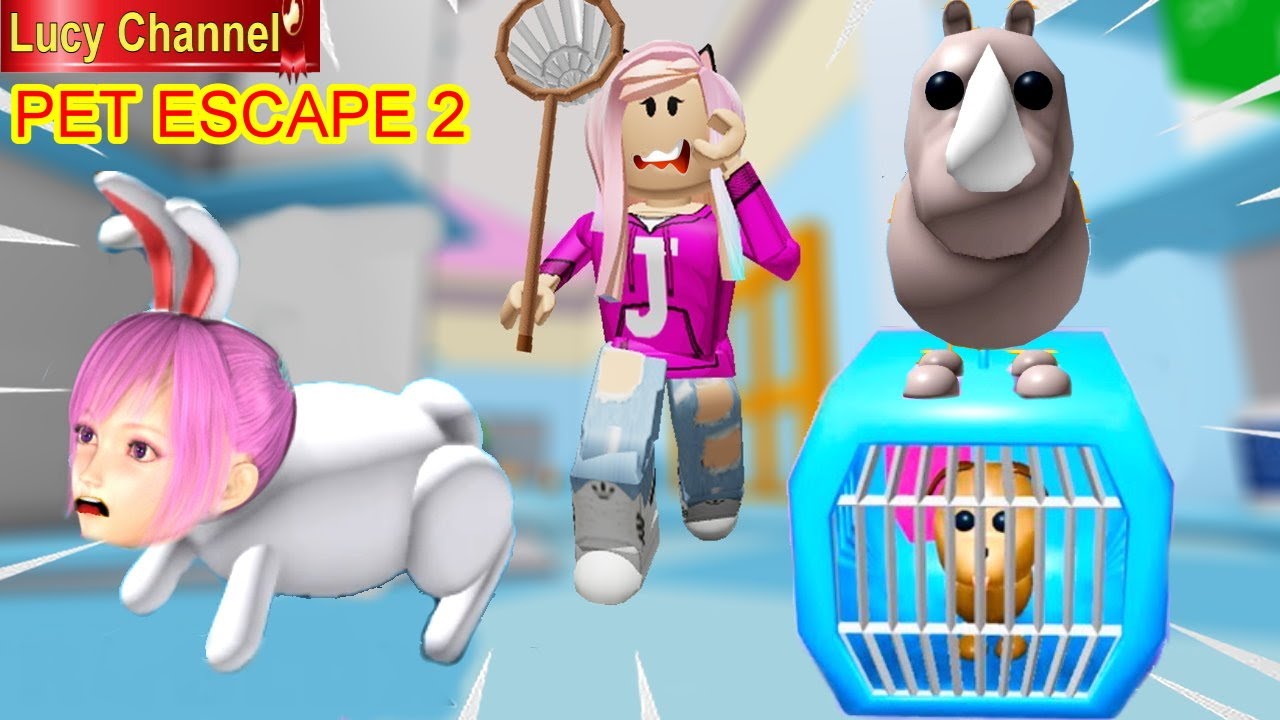 ROBLOX | THỬ THÁCH 24H LÀM THÚ CƯNG THỎ NGỌC | review GAME PET ESCAPE 2