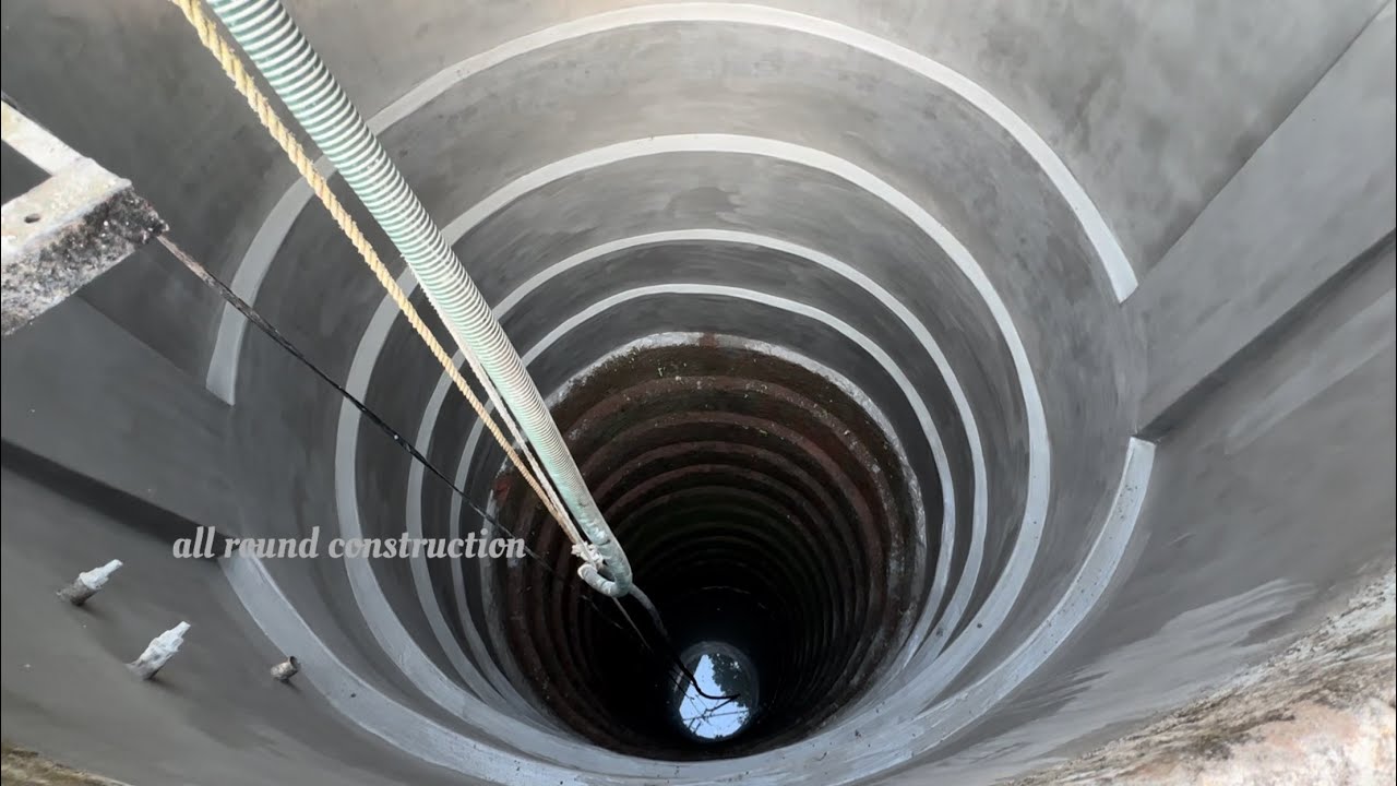 Roundwell plastering construction/കിണറിന്റെ ഉള്ളിൽ  പുല്ല് വരാതിരിക്കാൻ ഞങ്ങൾ ഇങ്ങനെ ചെയ്തു!!