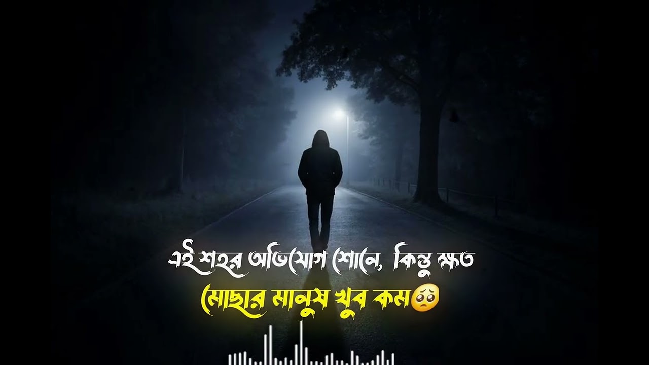 এই শহর অভিযোগ শোনে, কিন্তু ক্ষত(মাছার মানুষ খুব কম🥺#VKSad #BanglaSadPoetry #EmotionalVideo