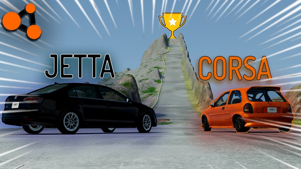CARROS BR TURBO Subindo a MEGA LADEIRA - BeamNG.Drive