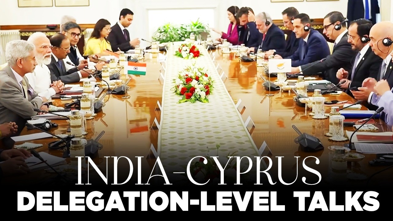 LIVE: PM Modi, President Nikos Christodoulides of Cyprus hold delegation-level talks in New Delhi