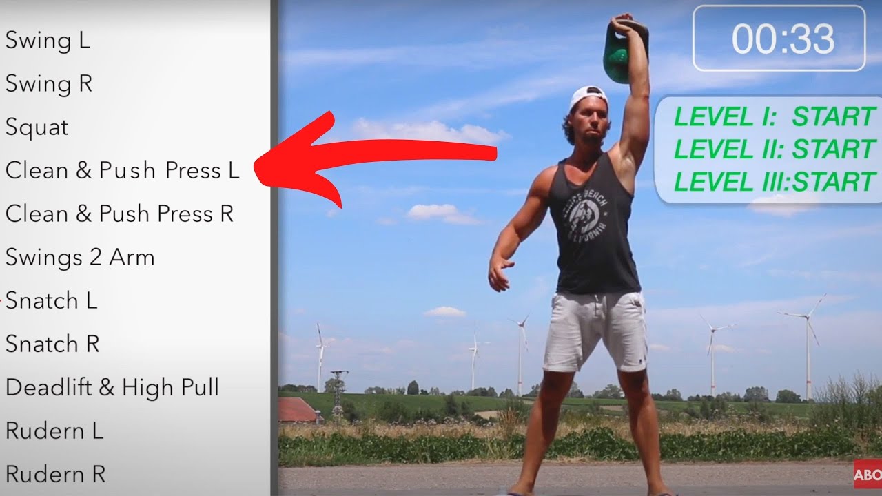 Kettlebell 20 MINUTEN zum Mitmachen (Anfänger bis Profi)
