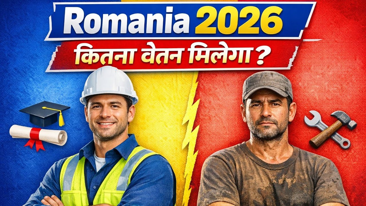 ROMANIA BASIC SALARY 2026 SKILLED & UNSKILLED WORKERS की SALARY | कितना होना चाहिए HOW MUCH TO EARN 