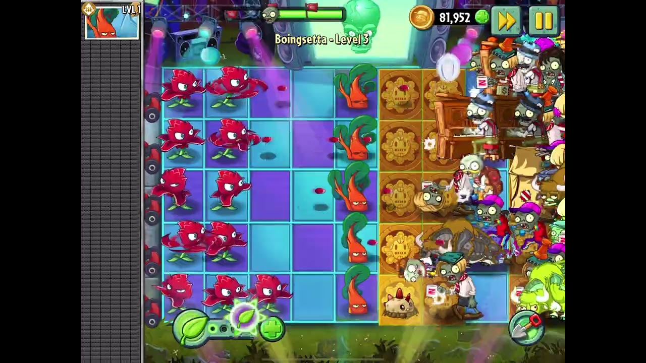 PvZ 2 Plant of the Week Boingsetta Level 3