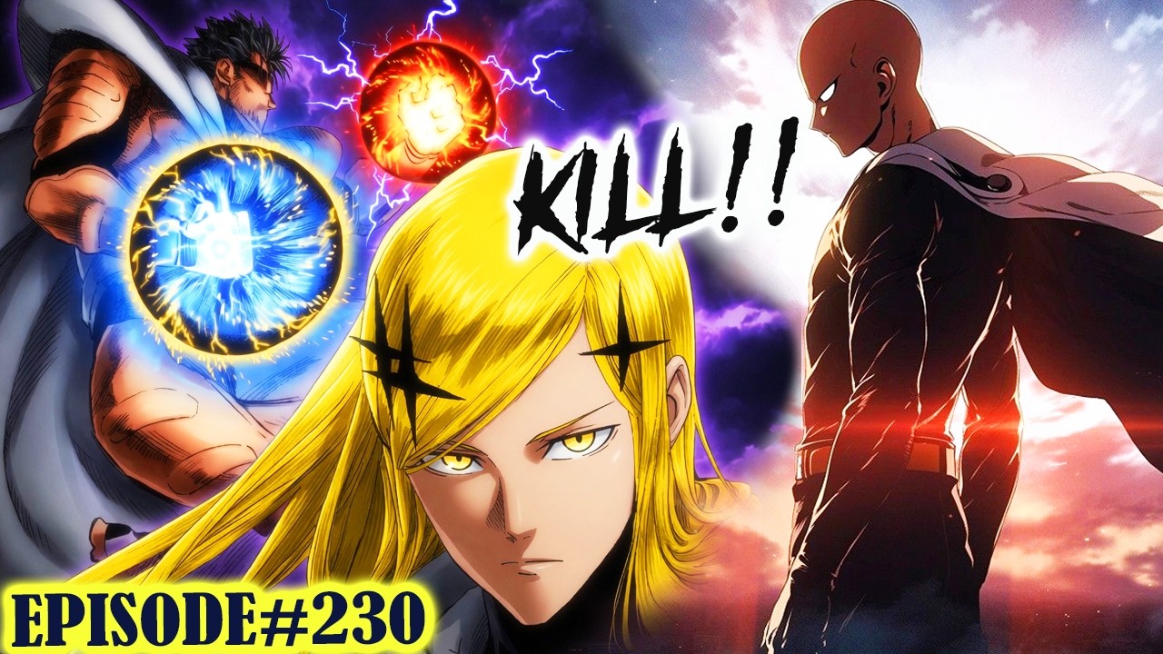 Kill Blast!! and Flashy Flash!! Awakened Founder  | Official One Punch Man Season 4 EP 230 REVISED