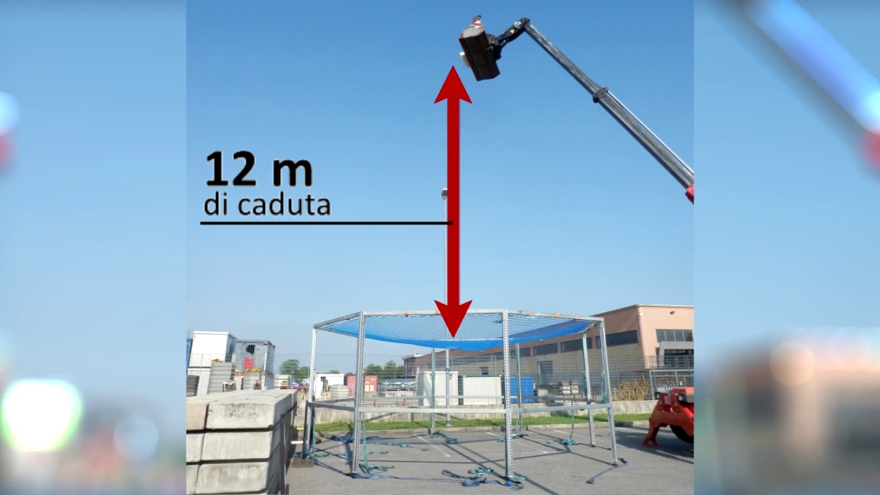 test di tenuta - Rete ortogonale per il palo della cuccagna