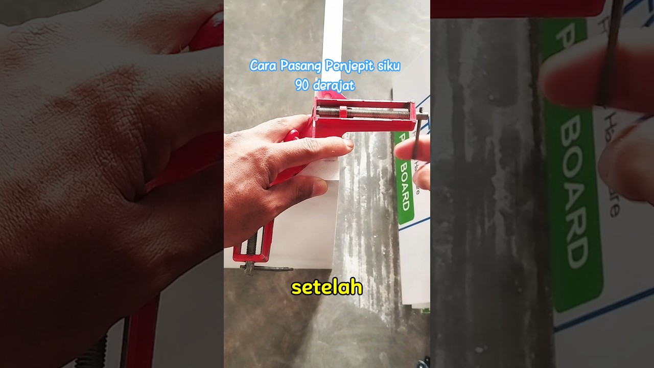 Cara Pasang Penjepit siku 90 derajat