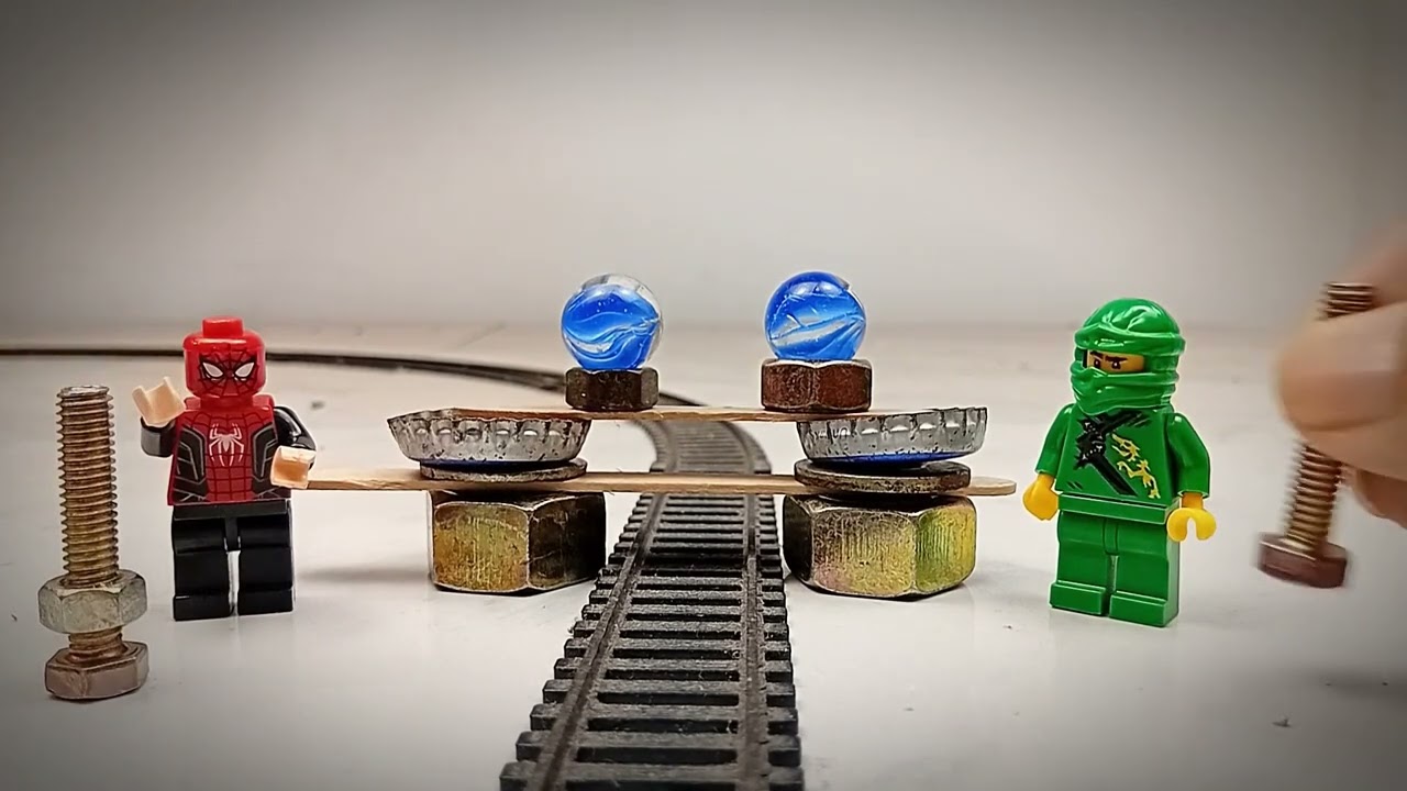What Happens When a Toy Train Hits a Giant LEGO Wall? 