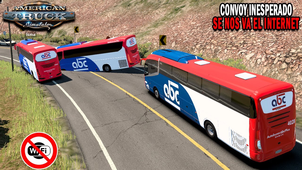 Un Convoy Inesperado (Se nos va el Internet) 😂 | American Truck Simulator 1.47