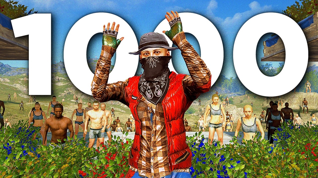I Survived Rust vs 1,000 Players in a Tea Farm Bunker